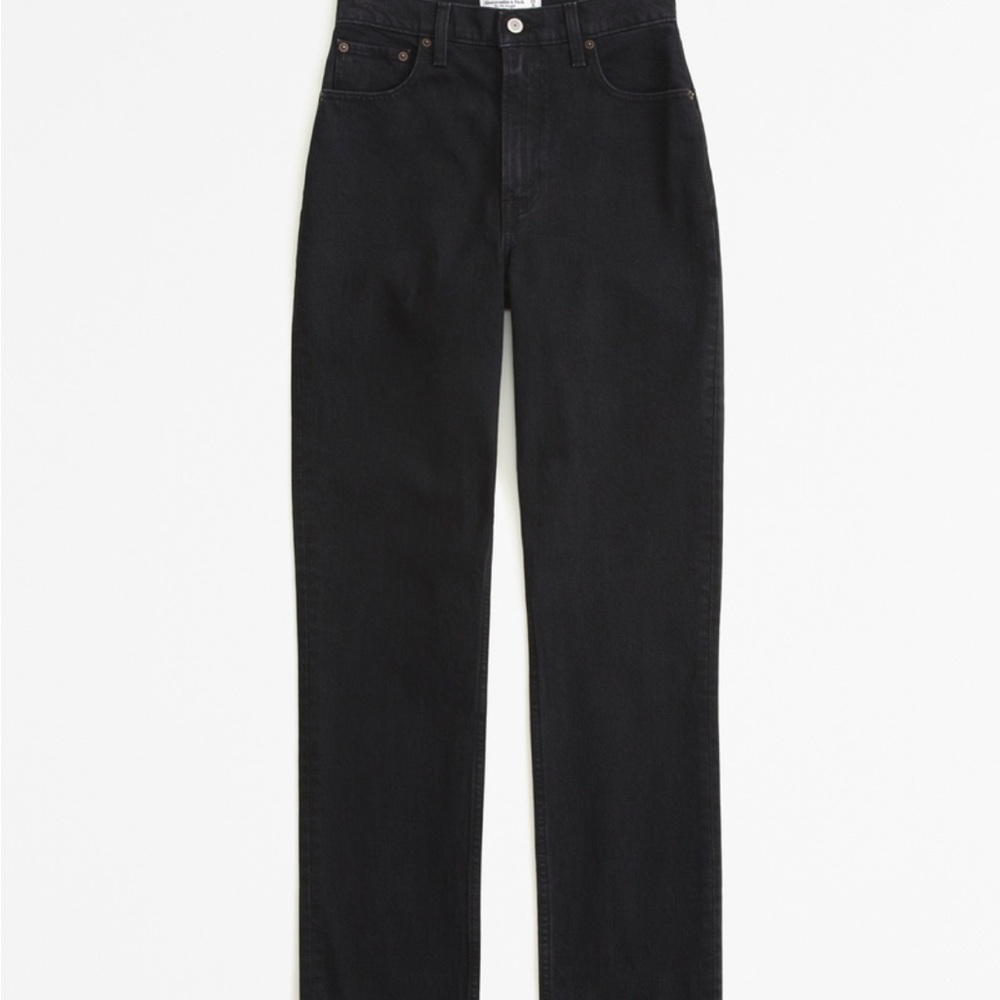 NWT Abercrombie & Fitch 90’s High Rise Black Jeans